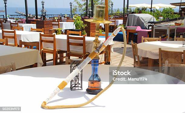 Water Pipe In A Restaurant Stock Photo - Download Image Now - Absence, Chair, Cold Drink