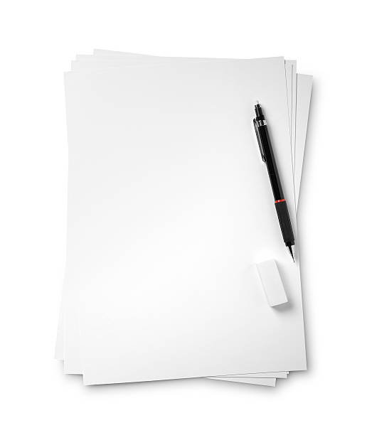 istock Blank paper and Tipped pen 502035241