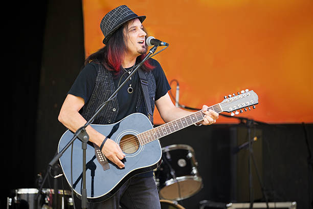 istock Rock Singer Performing Outdoor Concert 502036099