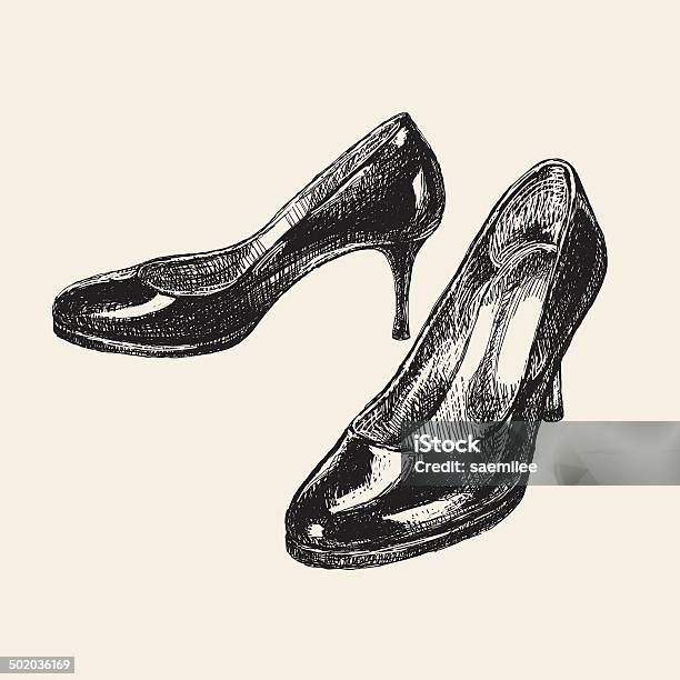 Sketch High Heels Stock Illustration - Download Image Now - Drawing - Art Product, High Heels, Sketch