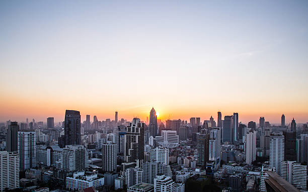 도시, 석양의 저녁 시간 - johannesburg night skyline dusk 뉴스 사진 ��이미지