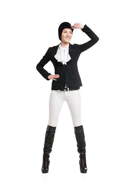 istock Young woman in riding clothes 502037180