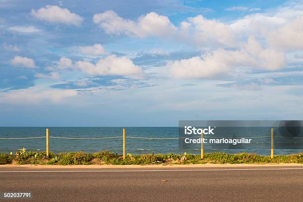 Driving To The Beach Stock Photo - Download Image Now - Backgrounds, Beach, Blue