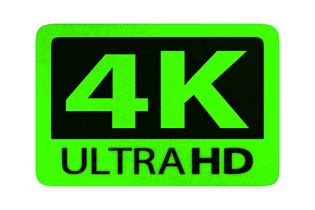 4 k ultra hd значок - 720p стоковые фото и изображения