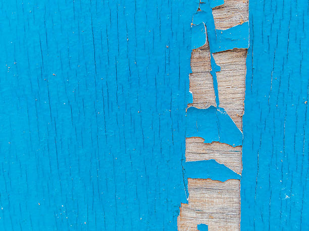 istock Old blue and brown wood wall 502037976