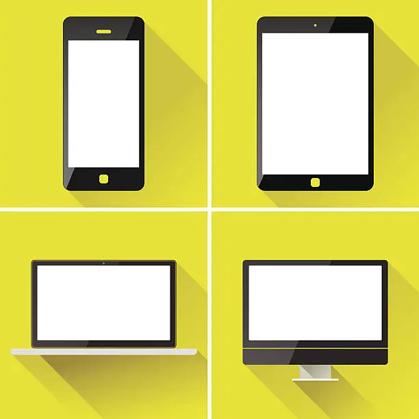 Vector illustration of Smart phone and tablet