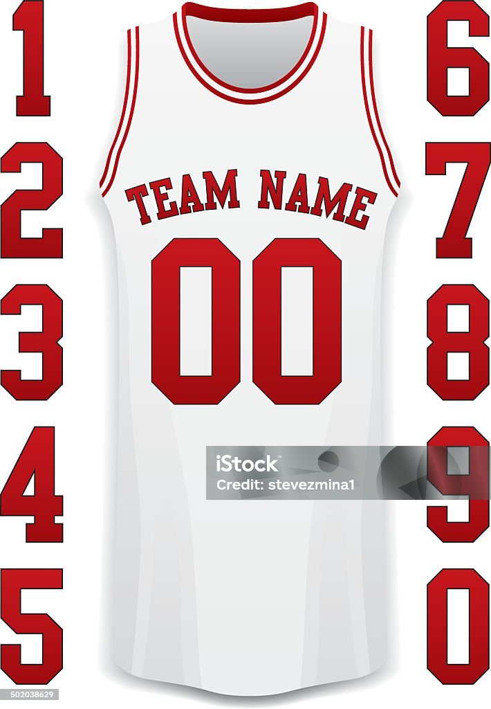 basketball jersey design white and red