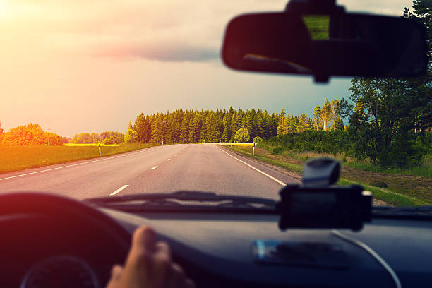 istock Driving a car on asphalt road 502039044