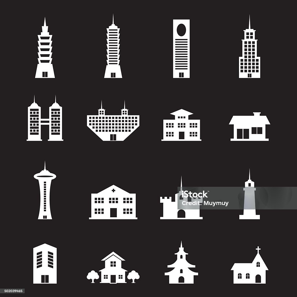 Building Vector Set Building Vector Set Stock Illustration - Download Image Now - Apartment ...