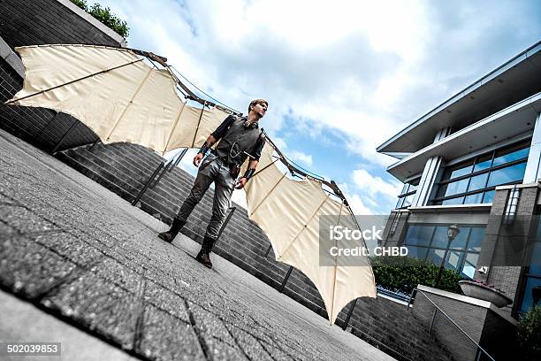 Icarus Stock Photo - Download Image Now - Steampunk, Inventor, Men