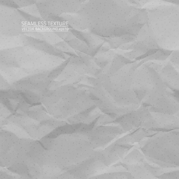 ilustraciones, imágenes clip art, dibujos animados e iconos de stock de incrementada gris textura de papel vector seamless - backgrounds wrinkled paper red