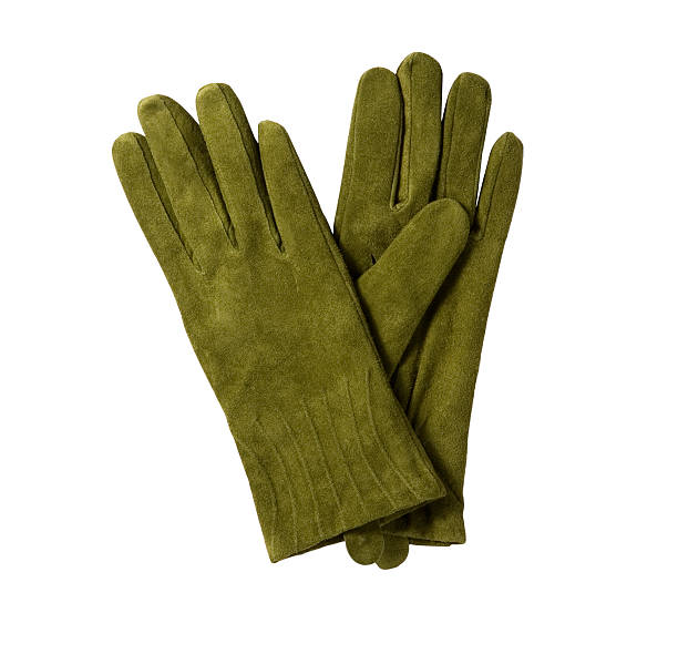 sintió guantes verdes - autumn glove clothing sewing fotografías e imágenes de stock