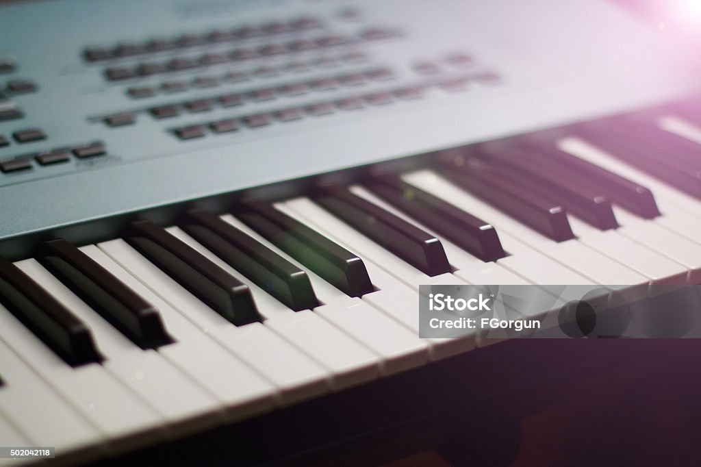 Synthesizer Professional musical synthesizer Acoustic Music Stock Photo