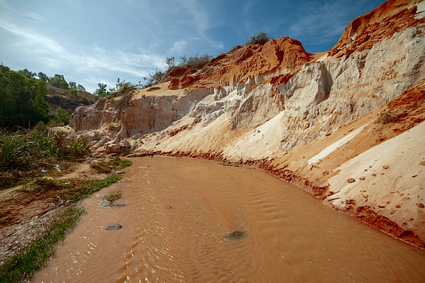 The Fairy Stream Canyon in Vietnam. Mui Ne