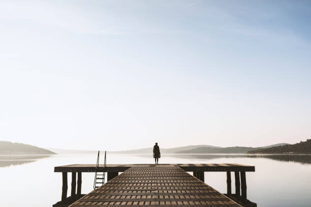 istock Standing on the seaside jetty 502043800