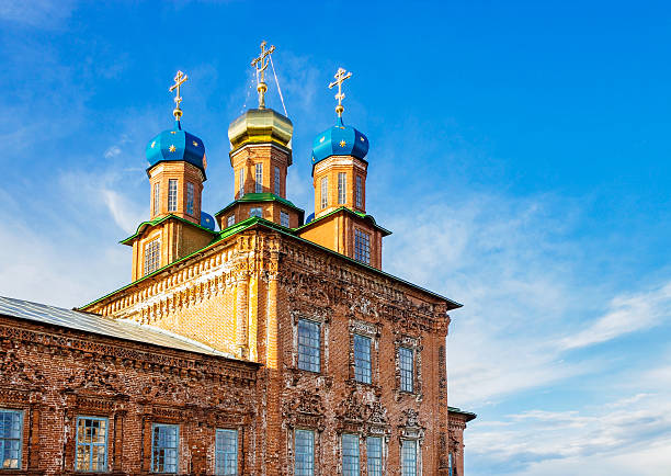 cathedral in usolye stock photo