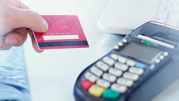 istock Payment with red credit card 502044472