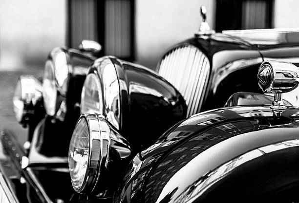 istock Ancient Car Details in Prague 502048168