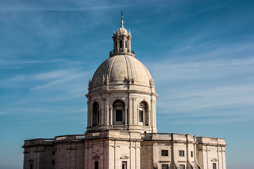 The Panteao Nactional, in Lisbon, Portugal; a 17th century church that now functions as a mausoleum for national celebrities.