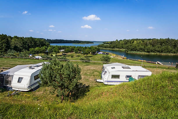 istock Camping at the lake Wigry, Poland 502050084