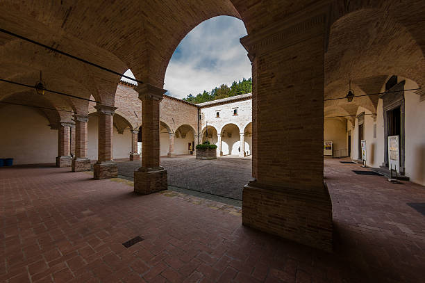 istock Courtyard at the Basilica Saint Ubaldo, Gubbio, Italy 502052210