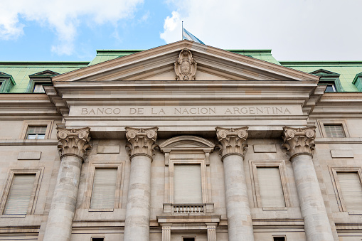 Building of the Bank of Argentina in Buenos Aires