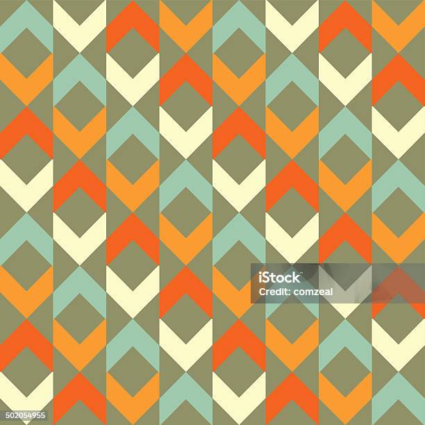 Retro Abstract Seamless Pattern Stock Illustration - Download Image Now - Abstract, Art, Art And Craft