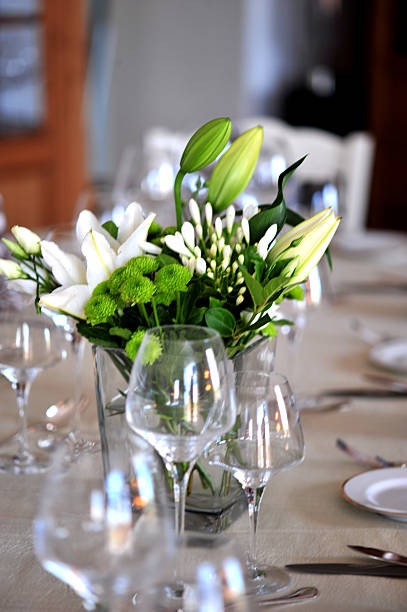 Gourmet French Dinner stock photo