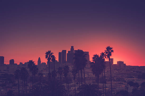 istock Downtown Los Angeles photographed at sunset 502058367
