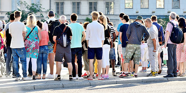 istock Crowd on the street, waiting, looking 502058545