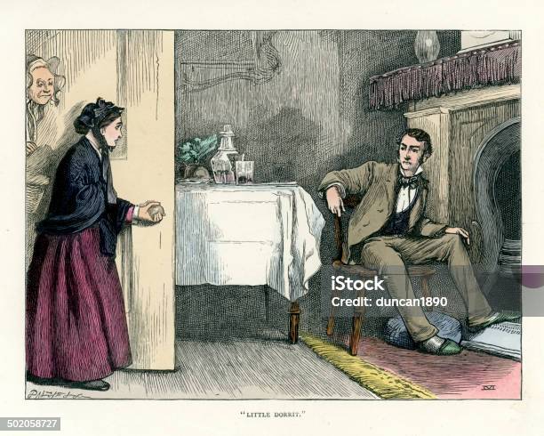 Little Dorrit Stock Vektor Art und mehr Bilder von Charles Dickens - Charles Dickens, 19. Jahrhundert, Alt