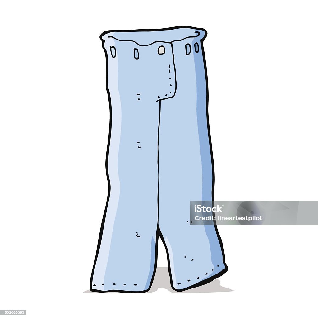 Cartoon Pair Of Jeans Stock Illustration - Download Image Now - Casual  Clothing, Cheerful, Clip Art - iStock
