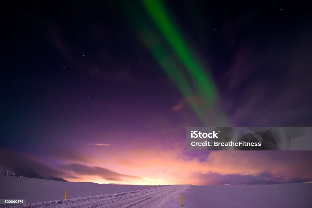 Luzes do Norte (Aurora Boreal) - Royalty-free Aurora Boreal Foto de stock