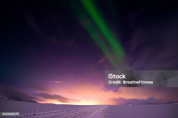 Luzes Do Norte - Fotografias de stock e mais imagens de Aurora Boreal - Aurora Boreal, Reiquiavique, Ao Ar Livre