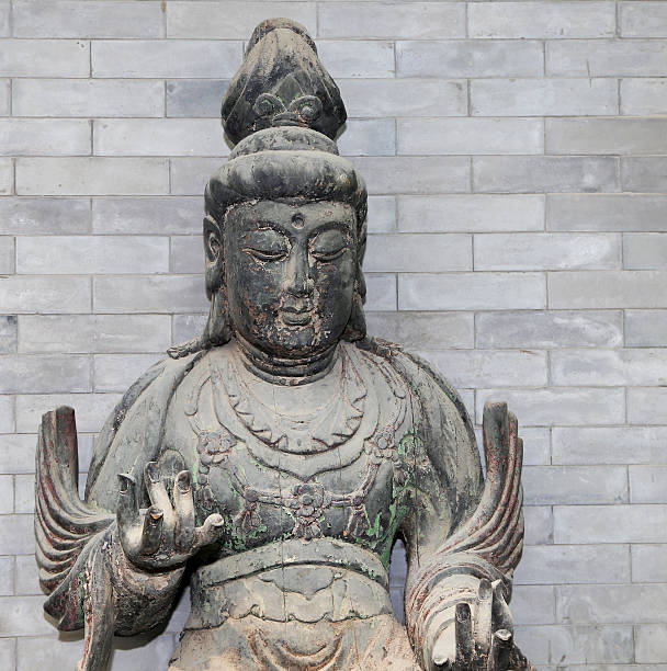 istock Buddhist Temple. Statue of Buddha-- Beijing, China 502061171