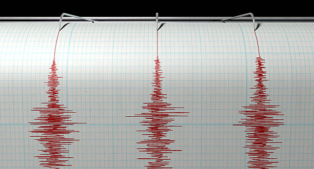 지진계 지진 활동 - seismograph seismic earthquake quake 뉴스 사진 이미지