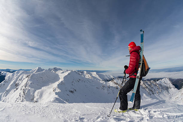 istock skier on top of the mountain 502068848