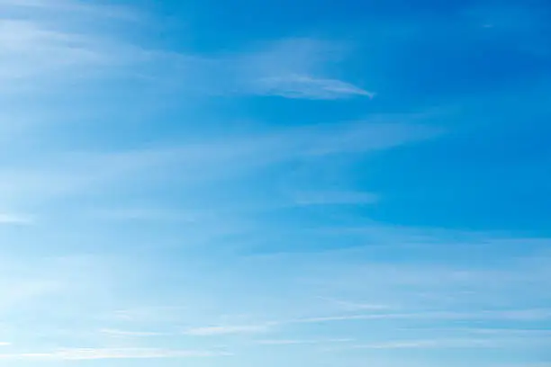 Photo of Beautiful sky with white cloud.  Background