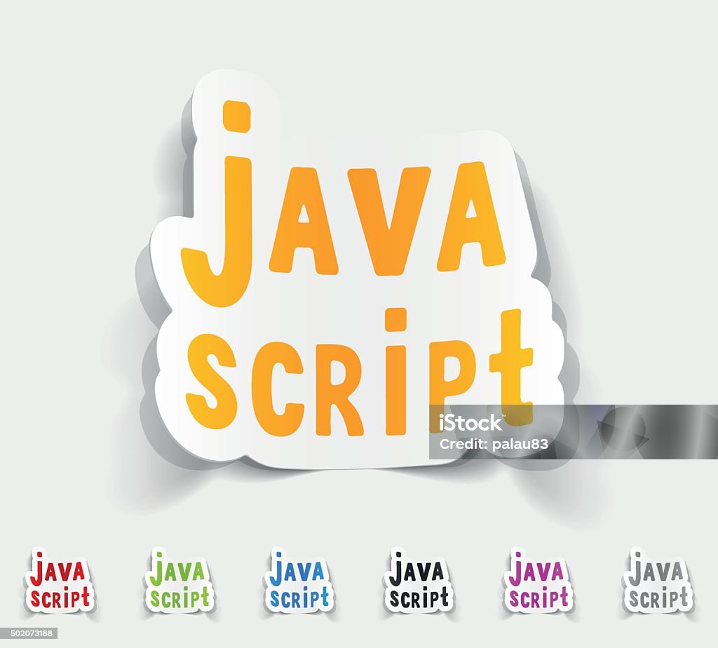Realistic Design Element Java Script Stock Illustration - Download ...