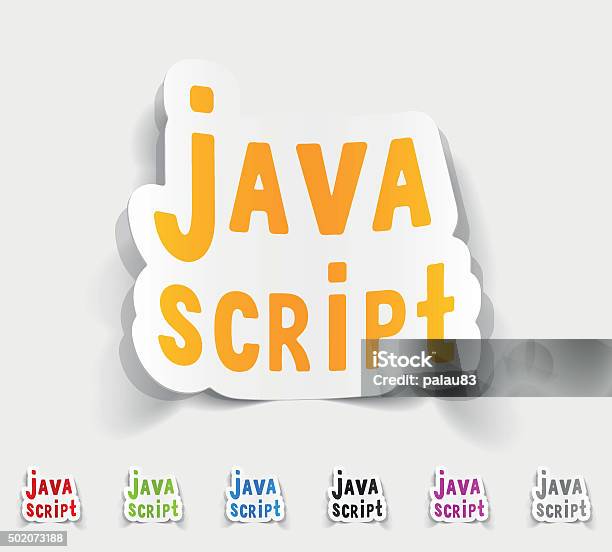 Realistic Design Element Java Script Stock Illustration - Download ...