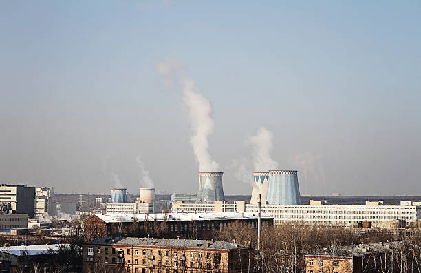 istock Air pollution. City view , Moscow, Russia 502073888