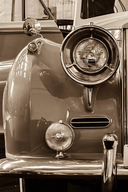 istock Old vintage car in a square. 502075576