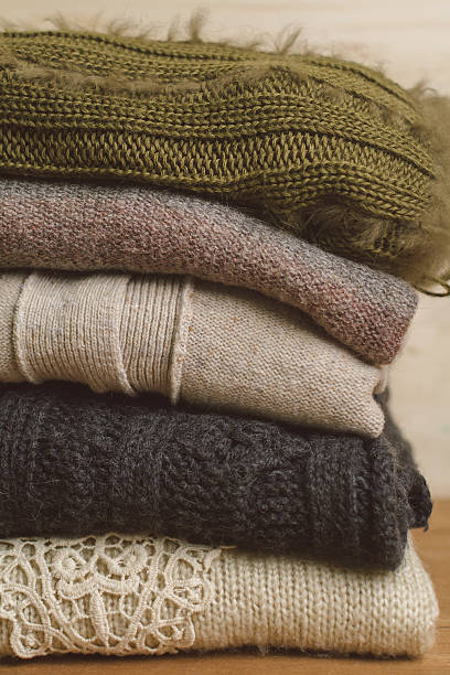 istock Pile of woolen sweaters 502075610