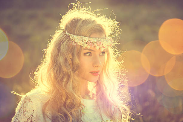 istock Enchanting Bride on Nature Background 502077258