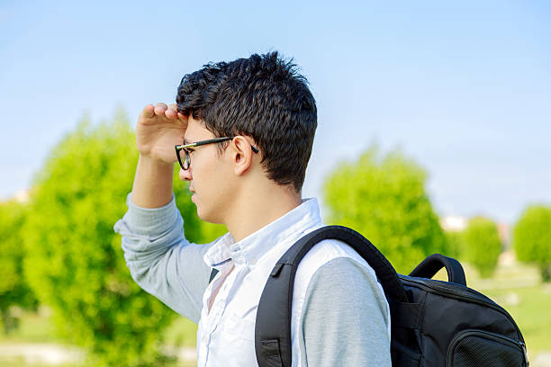 istock Young man outdoor looking out. 502078628