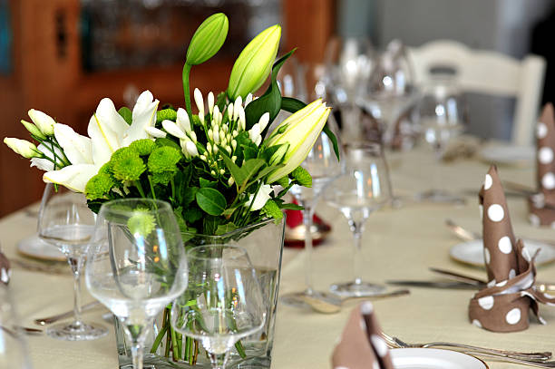 Gourmet French Dinner stock photo