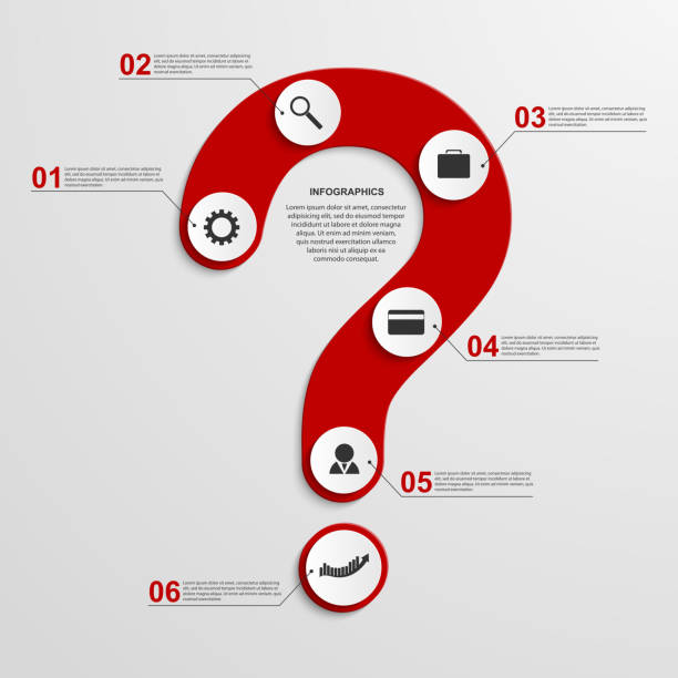 tło infografika w formie pytanie, mark. elementy projektu. - design internet funky global communications stock illustrations