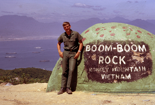 Boom-Boom Rock on Monkey Mountain, Vietnam 1968.