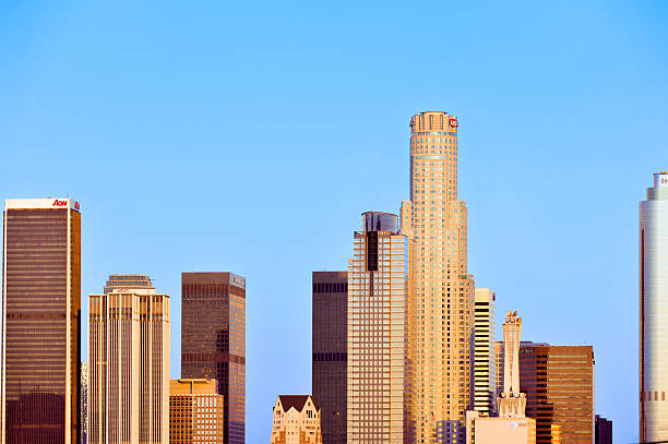 istock Los Angeles Skyline Sunrise 502091467