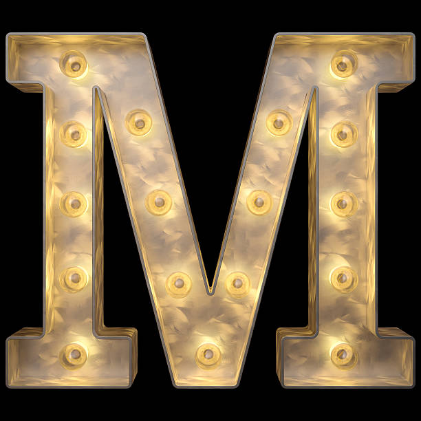 istock Retro alphabet. Isolated over black background 502091636